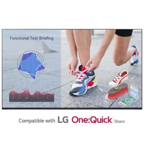 LG 55UL3J-M - 55" Categoria diagonale UL3J Series Display LCD retroilluminato a LED - segnaletica digitale con Integrated Pro:Idiom - webOS - 4K UHD (2160p) 3840 x 2160 - Direct LED - blu cenere